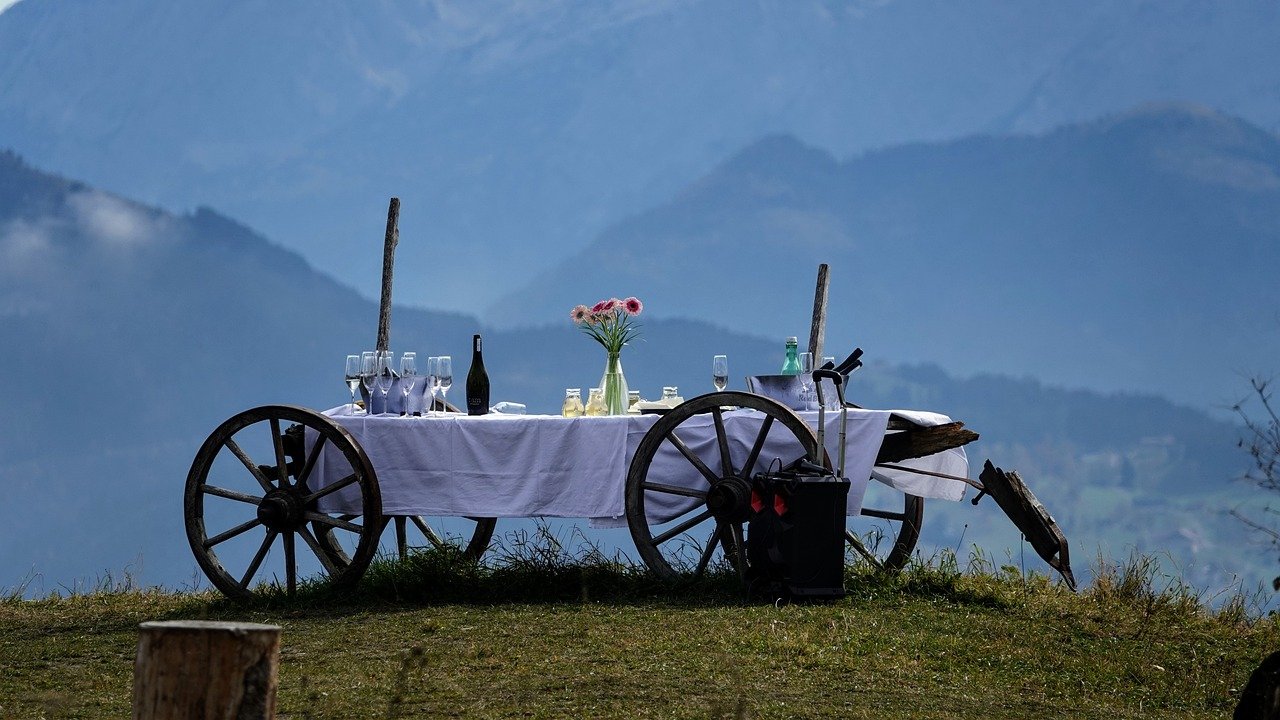 salzburg, nature, gaisberg, austria, mountain, transmission mast, sightseeing, paraglider